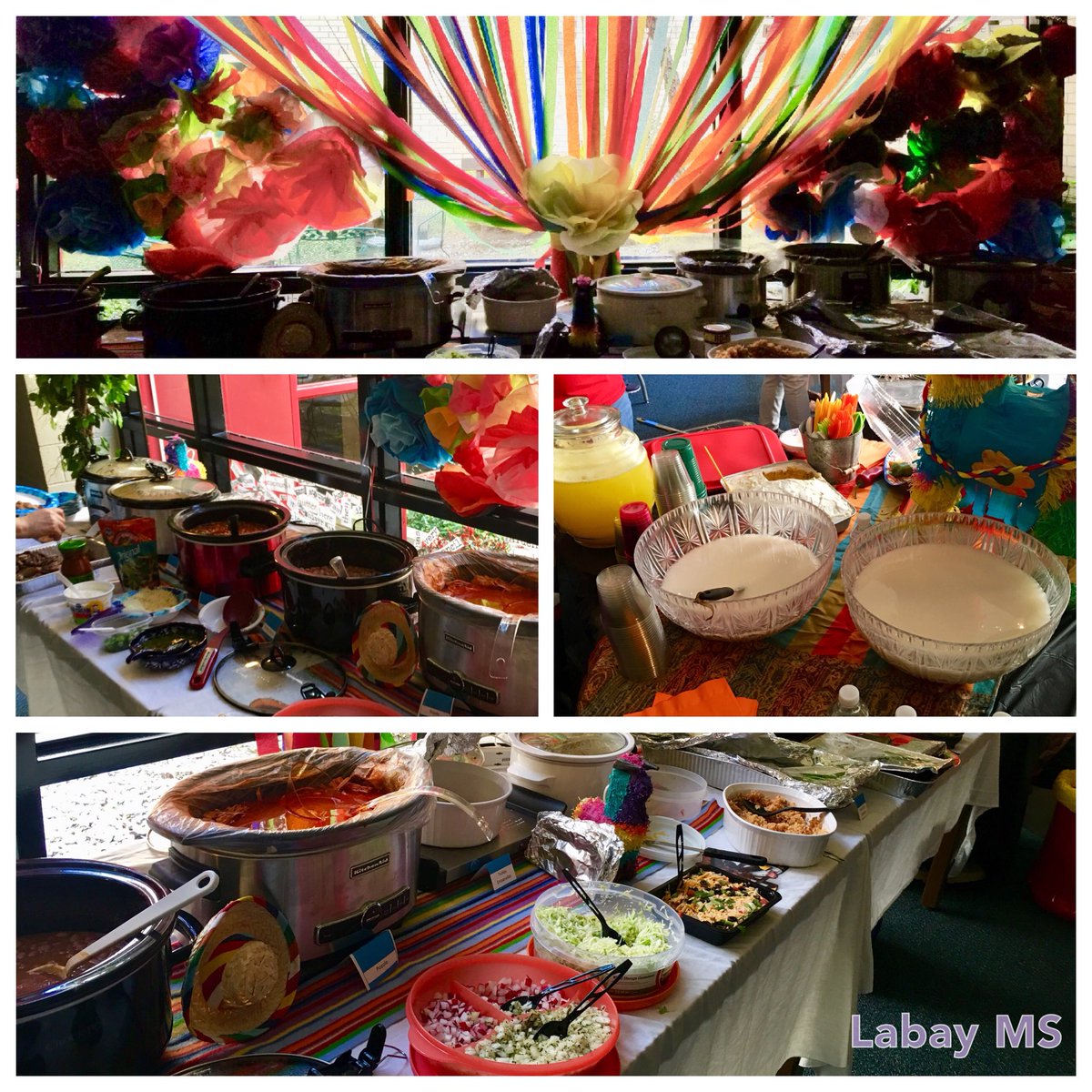 LabayMS's tweet photo. Celebrating Hispanic Heritage Month @LabayMS Enjoying comida excelente, good company, and lots of culture @CyFairISD #CFISDSpirit https://t.co/rmOovXoLI7