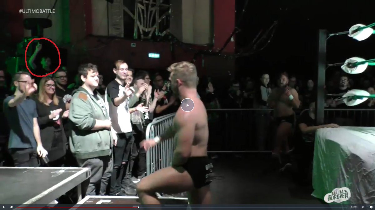 AlistairNoirFR's tweet photo. I spy with my little eye someone Unstable or was it Broken? #LuchaForever #BritishStrongStyle #BritishSoftStyle #UltimoBattle2017 https://t.co/dZOhH78Nwz