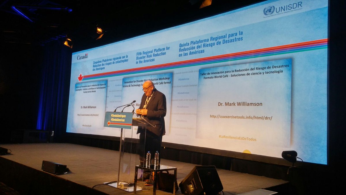 DRDC_RDDC's tweet photo. Plateforme régionale 2017-RRC dans les Amériques: @maw_williamson &amp; A. Masys, experts du #RDDC_CSS, abordent la résilience #JIPC2017 https://t.co/MI1D8Yy2iK