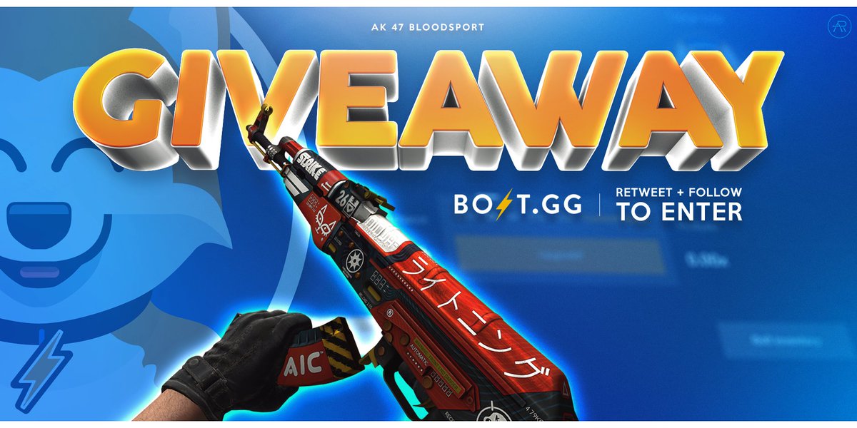OfficialBoltgg's tweet photo. 4 Hour AK-47 | Bloodsport  Giveaway!

To win:
- Retweet+Follow
- Go here: https://t.co/fHSSLETEWb
 -Tag two friends https://t.co/sUfH0egnjz