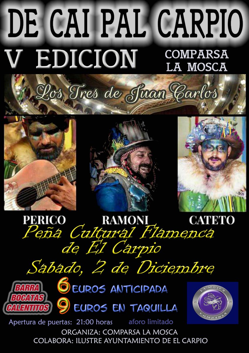 ComparsaMosca's tweet image. De nuevo la comparsa la Mosca trae un pedacito de Cádiz a El Carpio