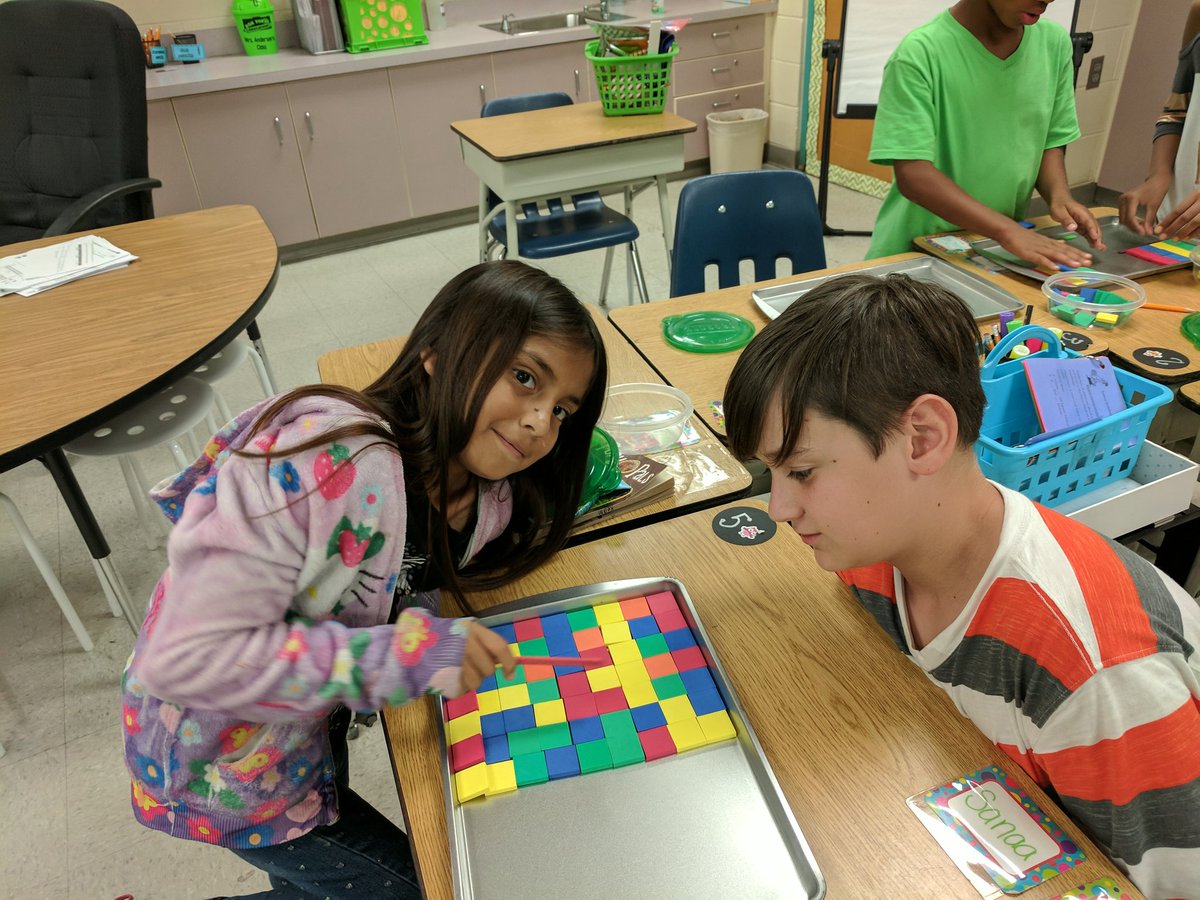 MrsTAndersen's tweet photo. Rockin' multiplication by using manipulatives to model the distributive property! @HCPSSummerfield @HCPSArea8 https://t.co/t9QwRkPpU0
