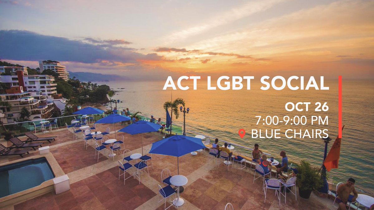 ACTLGBTPV's tweet photo. Acompáñanos en nuestro evento social y disfruta del atardecer con colegas y amigos de #ACTLGBT en @bluechairspvr! https://t.co/mOsjcaZE1o https://t.co/sC2cqE8nLT