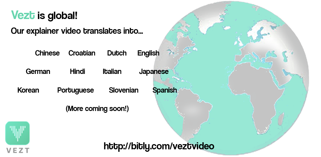 $Vezt is global! Our explainer video has been translated into 12 languages, with more coming soon! bitly.com/veztvideo  #TGE #ICO
