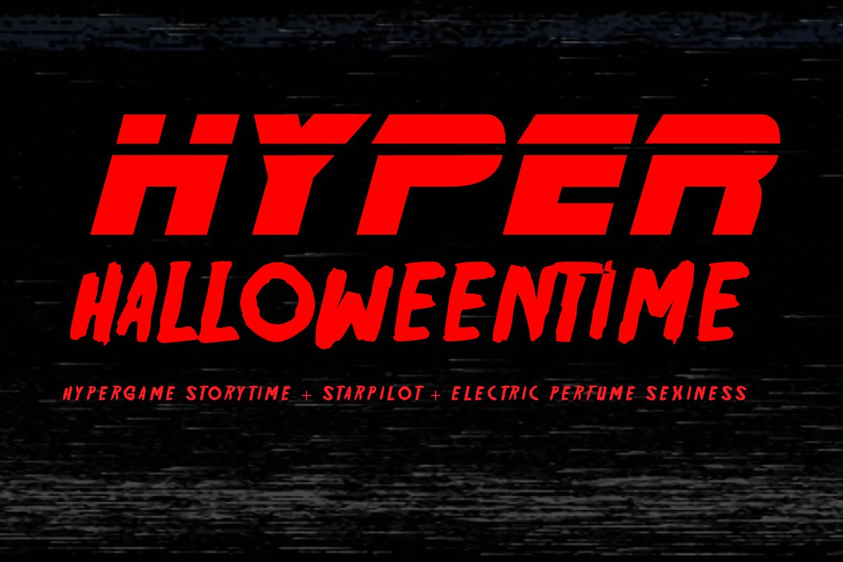 Oct 27 is HYPER HALLOWEENTIME w/ <a href="/Hyprgmstrytm/">Hypergame Storytime</a> + @_Starpilot_ !!! #Halloween #detective #musical #synthwave Info: youtube.com/watch?v=PFzns8…