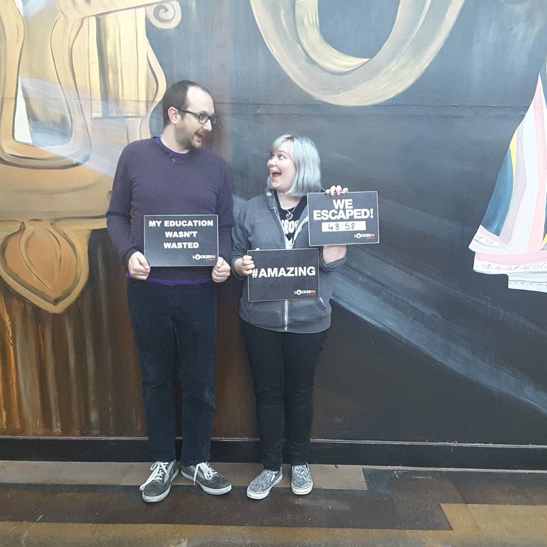 lockedingames's tweet photo. A smart escape from this #fabtwo, clearly #escapeexperts! #lookatthattime https://t.co/vA6HVAhiEz