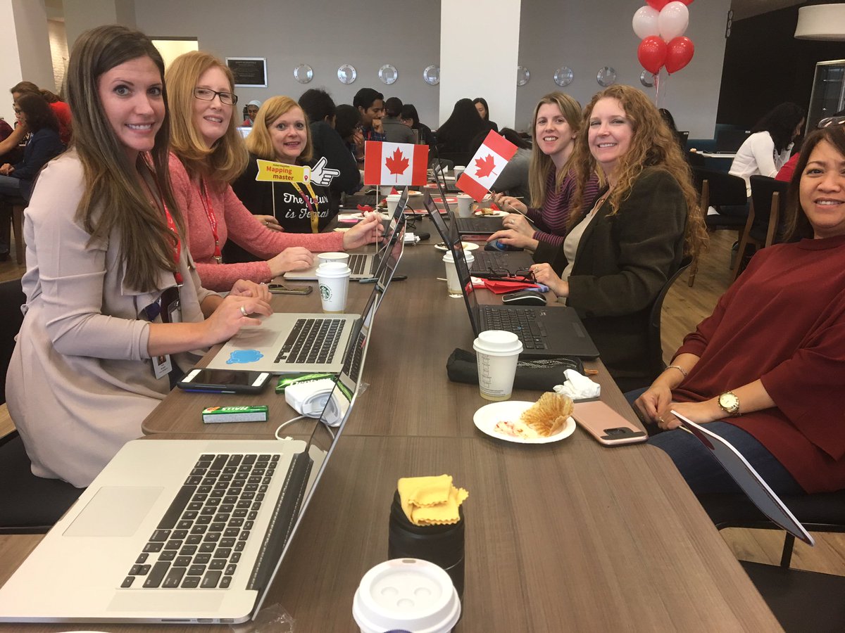 redcrosscanada's tweet photo. Great to see @AvivaCanada employees participating in #AvivaMapathon to map parts of the world that are vulnerable to disaster. #IDDR2017 https://t.co/YxNCvy5gOD