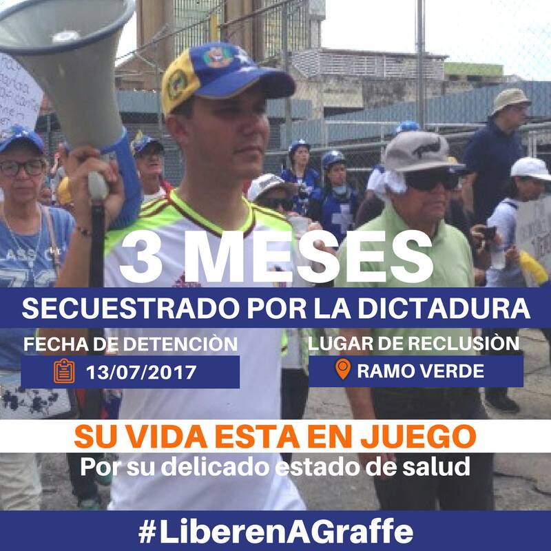 lapilipiliO's tweet photo. Graffe debe ser operado. En 90 días la dictadura no ha autorizado el traslado para que sea evaluado por un especialista.  #LiberenAGraffe https://t.co/7DeWhtHSWw