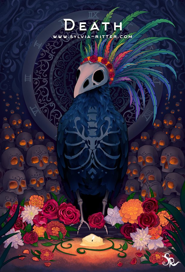 Sylvia Ritter 🧩 mastodon.social/@sylvia_ritter on Twitter: "New tarot card  - "Death". Happy Friday the 13th. https://t.co/AaUIUejV9j  https://t.co/6b7NyxeQ3e" / Twitter