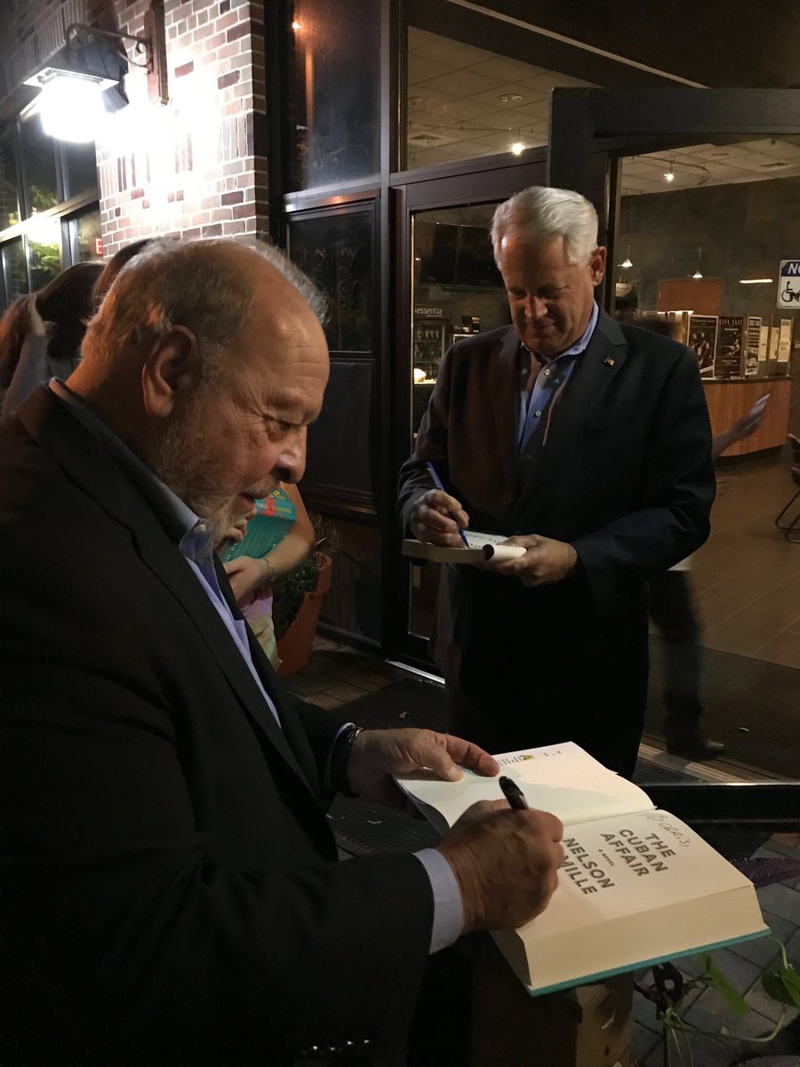 nelsondemille's tweet photo. Thank you to all who attended my event at #LILitFest on Tuesday night with @RepSteveIsrael! #TheCubanAffair #NelsonDeMille #BigGuns https://t.co/WGo761eOAQ