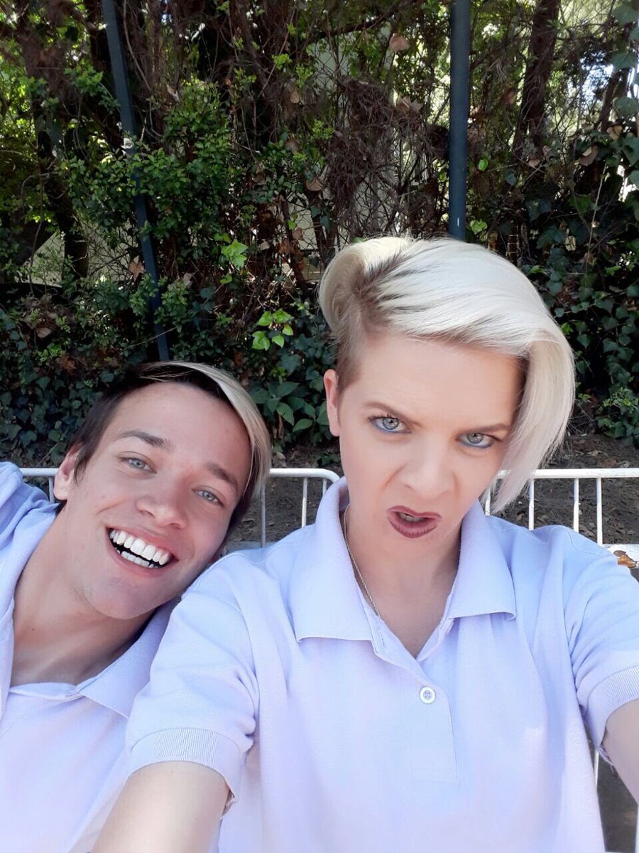 rohandavis's tweet photo. having some fun while waiting to go on set #brokenvows
#friends #setlife #actor #acting #friendsonset #Luke #weirdface #teeth #whiteteeth https://t.co/OXWD0BYZu3
