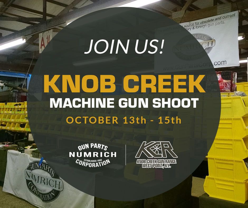 Numrichgunparts's tweet photo. We’re at @KnobCreekRange attending the Machine Gun Shoot this weekend. Will we see you here? #KnobCreek #MachineGunShoot https://t.co/kxqYSnPQMw