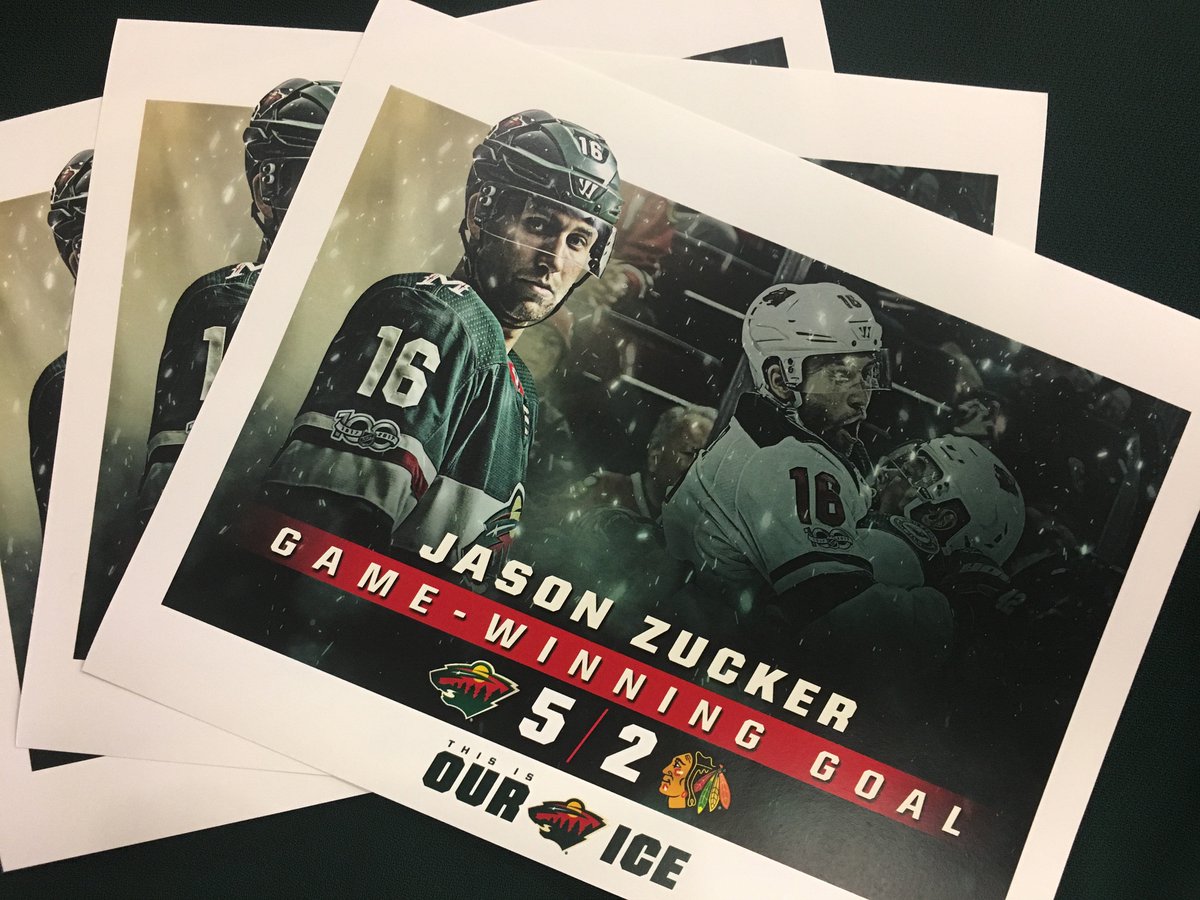 RT to enter to win a limited edition autographed <a href="/Jason_Zucker16/">Jason Zucker</a> GWG print from #MINvsCHI.
🚨 🎥→ ow.ly/1wEf30fRwAx 
*5 Random Winners*