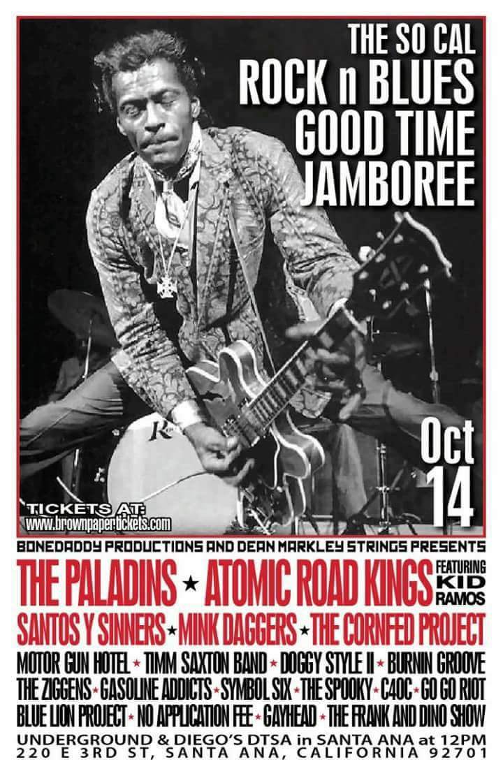 Tomorrow 10/14 in Santa Ana, CA, #SymbolSix performs at The So Cal Rock n Blues Good Time Jamboree! C'mon down for some kick-@$$ music!!