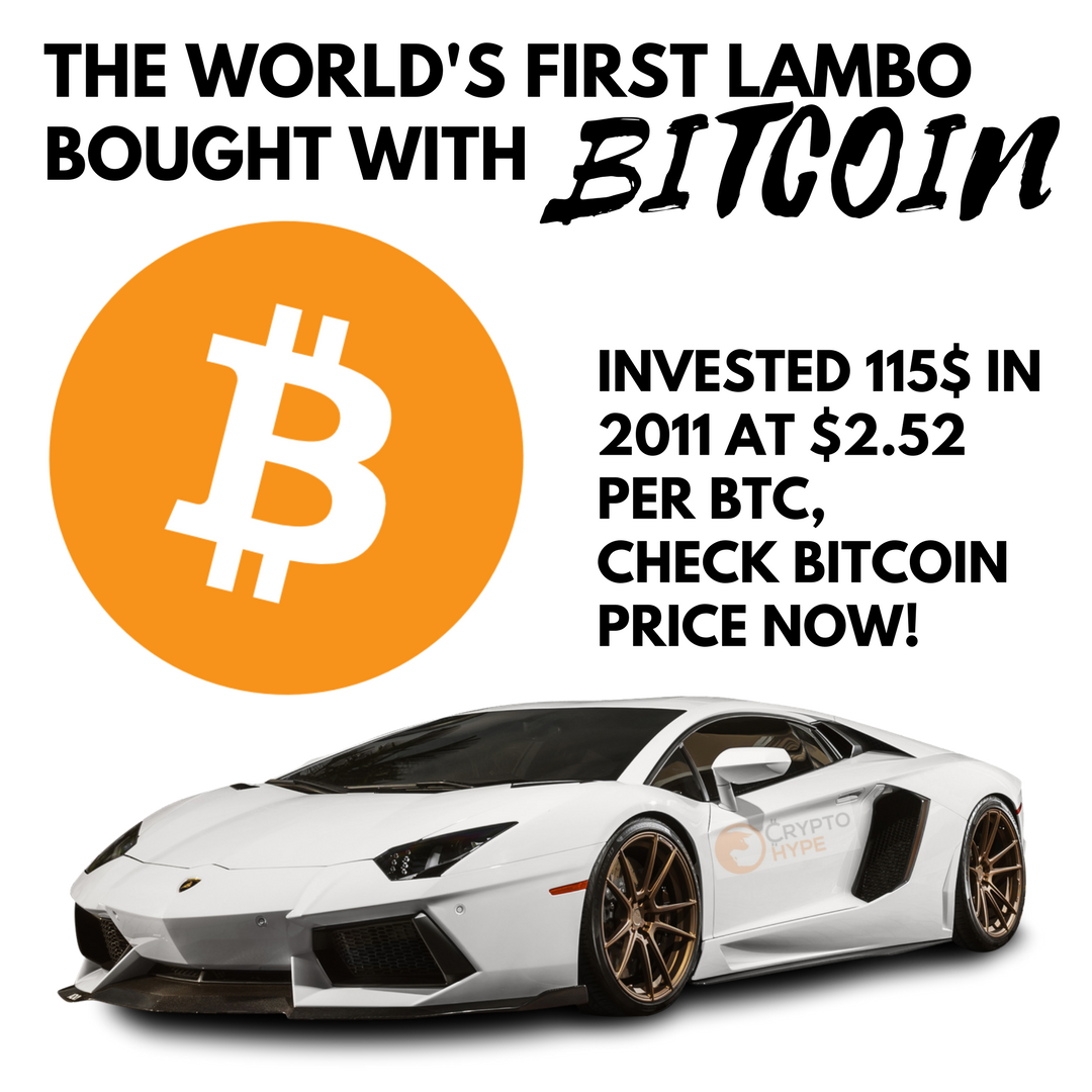 Bought lamborghini with bitcoin