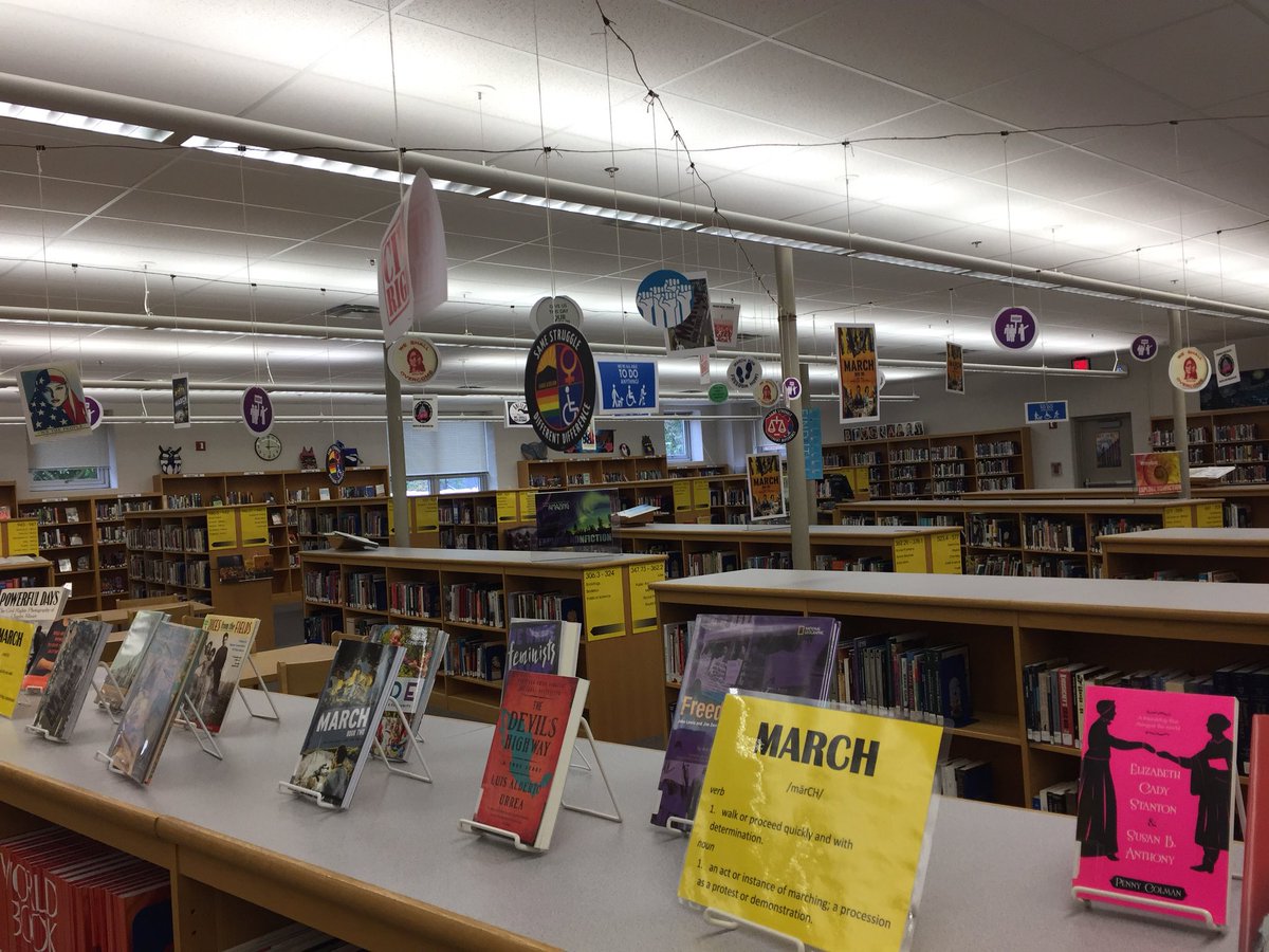 findreadexplore's tweet photo. Come by the library and check out our civil rights mobile! @LeeHS_Library @LaveryPrincipal @repjohnlewis #LeeHSReads #MarchWithLee https://t.co/VVK9RUW1Eu