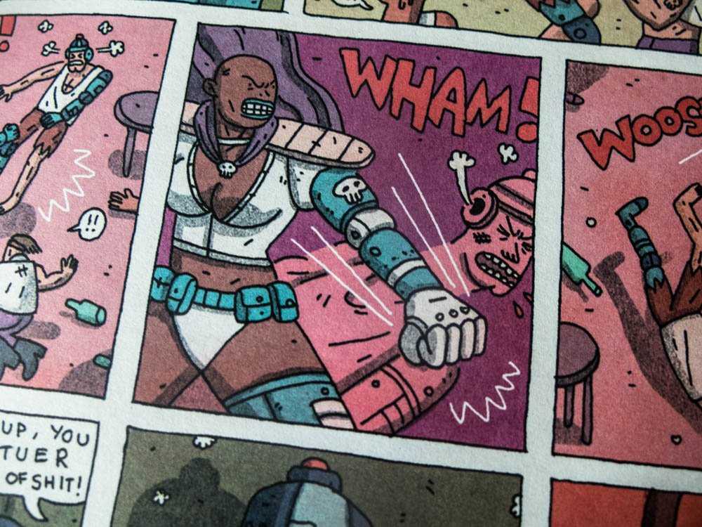 tedikuma's tweet photo. #SPXPile 17: Cyber Realm by @WrenMcDonald - As a dad I'm always up for a good dad-revenge story. Too bad about the human race, though.
@NobrowPress #comics #SPX2017 https://t.co/pZnpP54Z8j