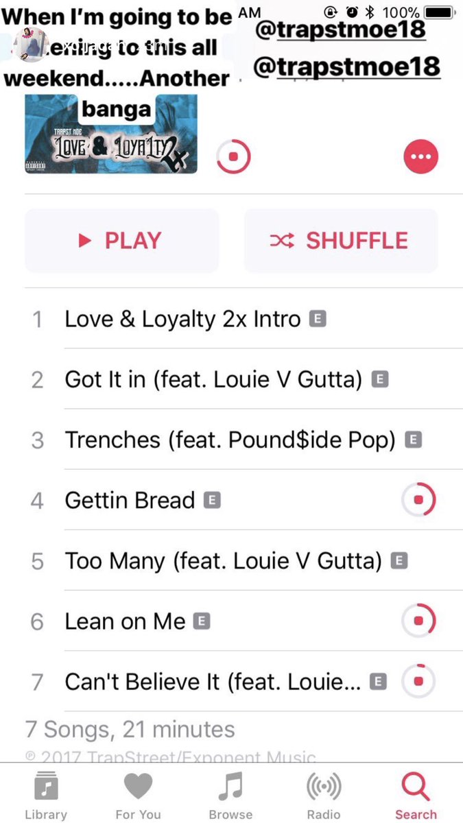 trapstmoe18's tweet photo. 80% of these niggaz ain't talking bout shit L&L2❌ out Now im putting the bag behind myself #TrapStEnt LoveNLoyalty2x out Now on @iTunes https://t.co/iic5Hk7YHO