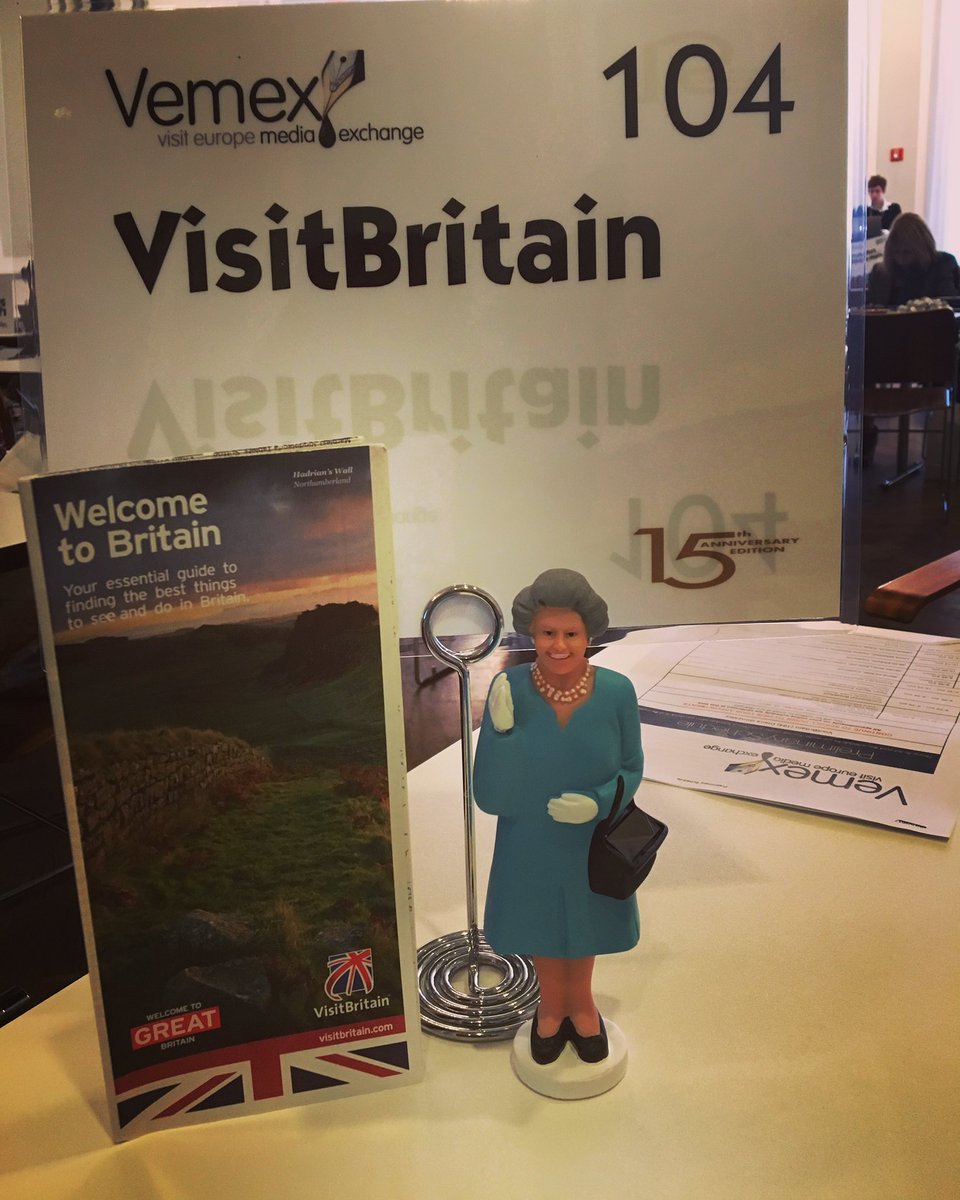 VEMEX2018's tweet photo. So honored to have this solar-powered representative of @ElizabethUKRPG attending #VEMEX2017 NYC w/@VisitBritain to speak w/ US travel media https://t.co/6MOj3glHjf