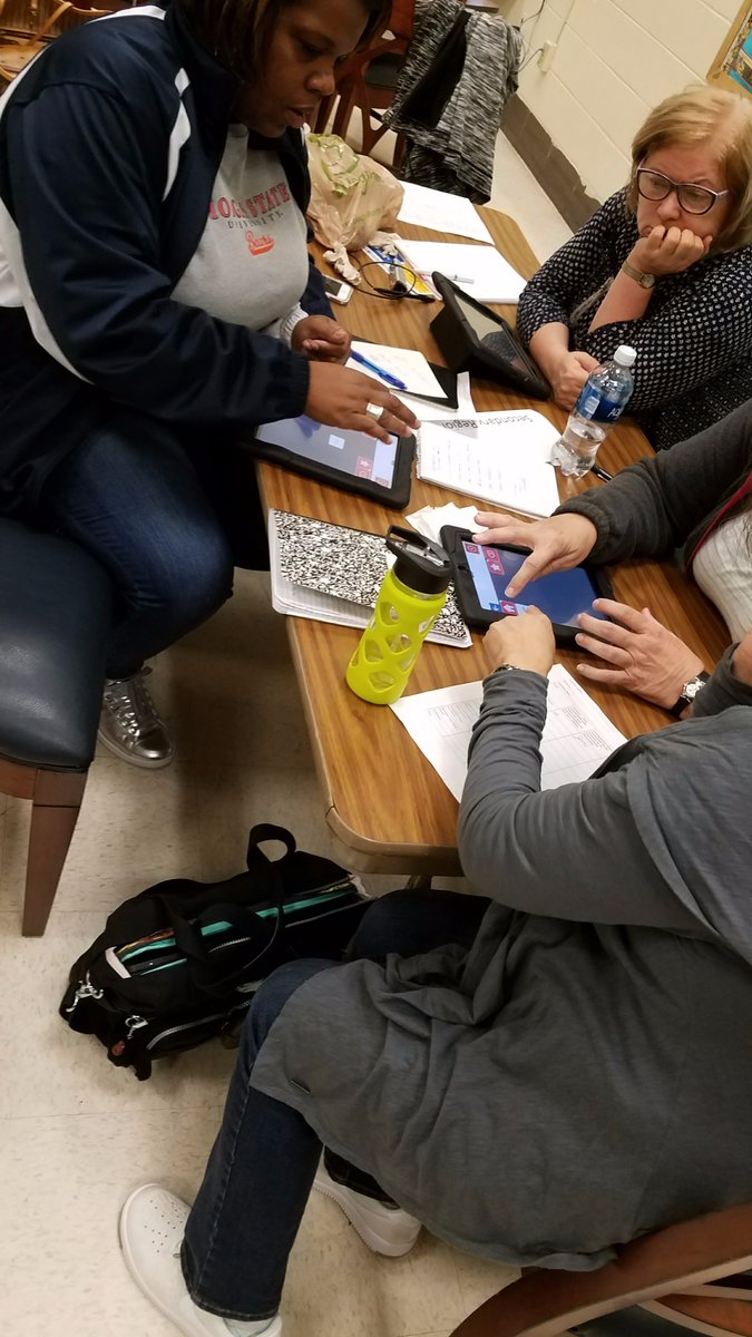 pgcpsAT's tweet photo. Access Toolkit Training #2 of the week is wrapping up for these @pgcps CRI and Regional Program teachers!  We've had a great day learning how these tools will help all of our students reach their potential and access the curriculum.  #AACawarenessmonth #aac #AssistiveTechnology https://t.co/QTl09FuIOY