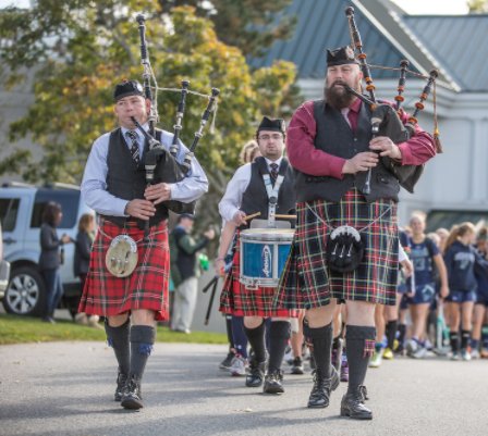 Wheeler Day may be away tomorrow, but we're still hearing the notes of bagpipes here in South Hamilton. GO, HIGHLANDERS!