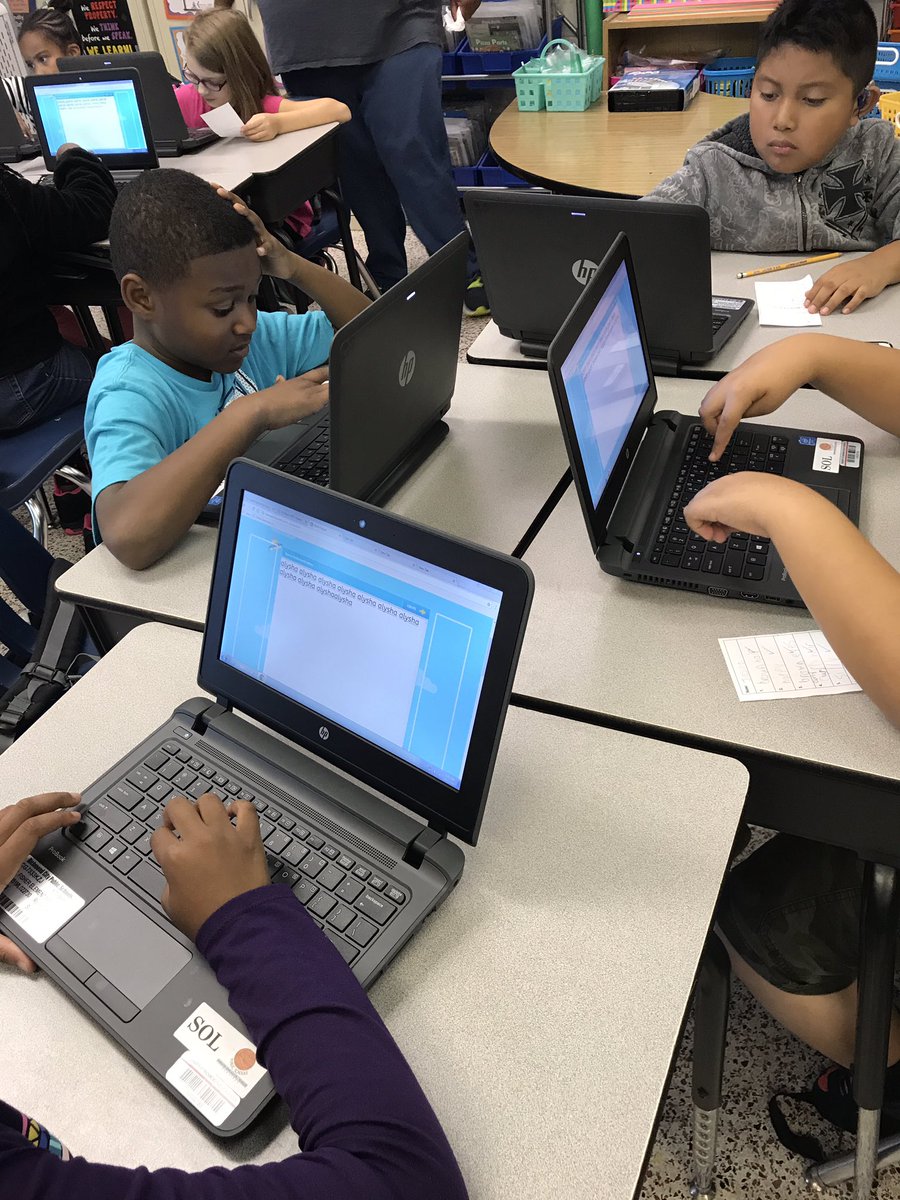 LenardITC's tweet photo. 3rd grade #fisherflamingos showed off their understanding of adjectives by creating "All About Me" word clouds! @MrsWest3rd  @RPS_Schools https://t.co/RxyPT4F6ca