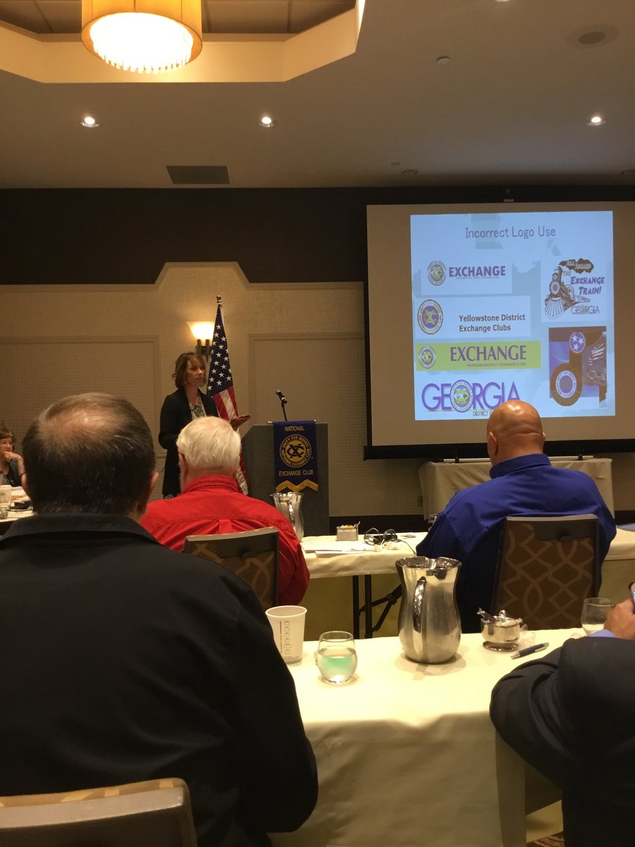 Using our Exchange Club logos correctly! Consistent branding!