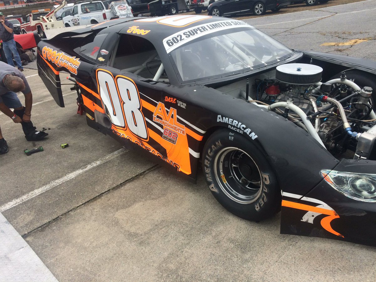 Jac Creed in the pits at Tri-County #602_tour