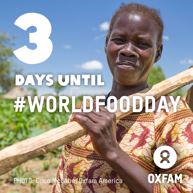OxfamAmerica's tweet photo. Just 3 days until #WorldFoodDay. #DYK that in sub-Saharan Africa, women are responsible for 50-75 percent of agricultural labor? https://t.co/yRqw0AzZSl