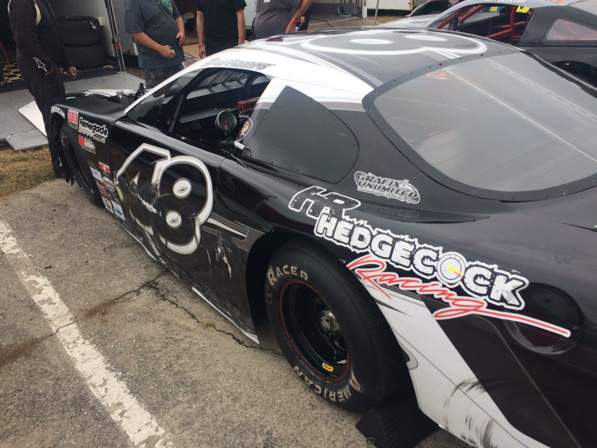 Defending series champ and winner at Cararway earlier Robbie Brewer in the pits at Tri-County #602_tour