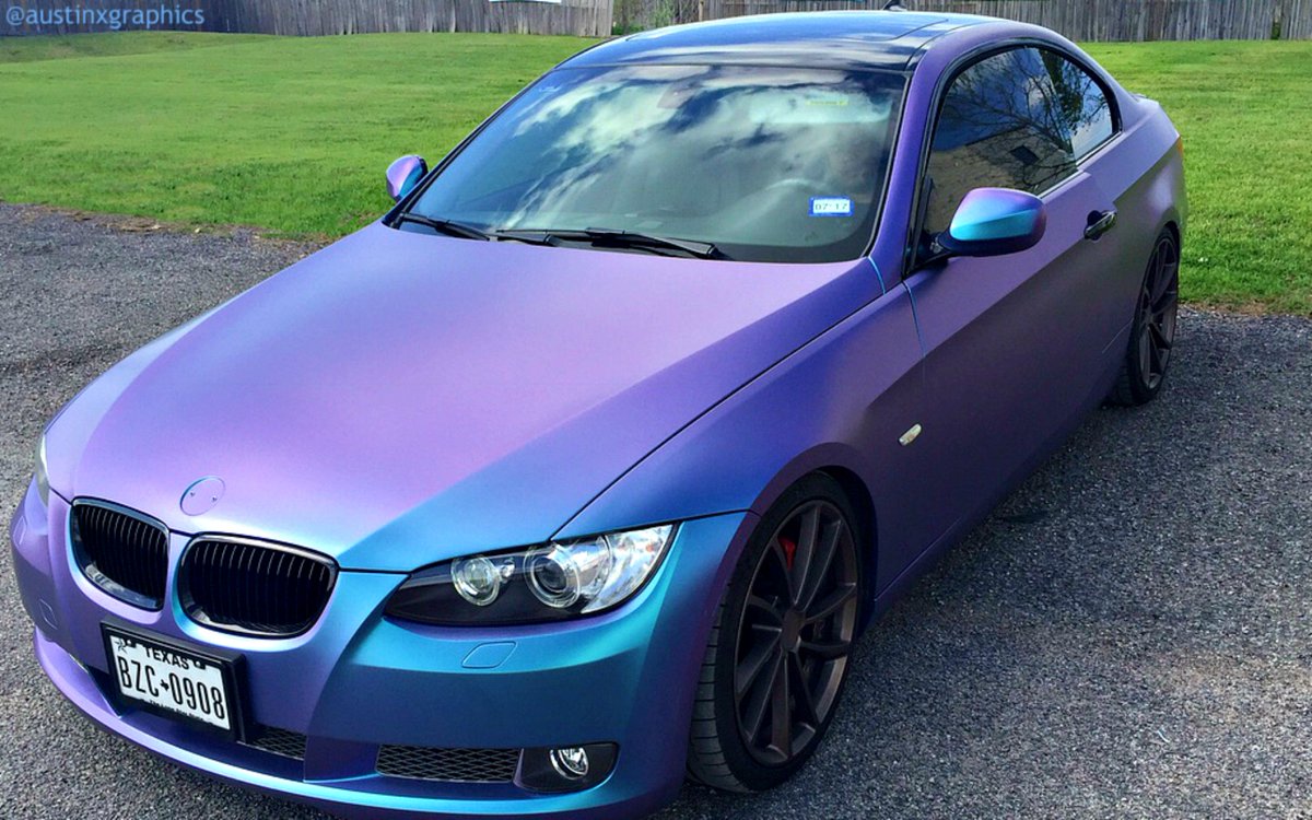 AustinXGraphics's tweet image. #FBF to one of our most memorable jobs! #austinxgraphics #BMW #colorchange #fullwrap