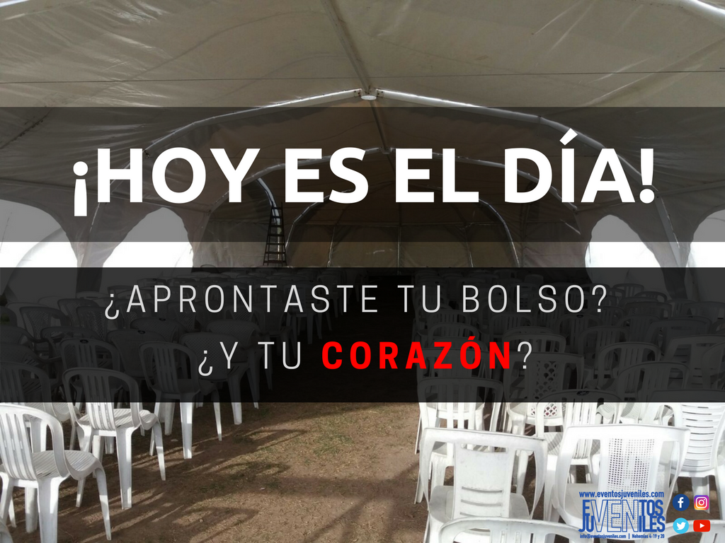 EvJuveniles's tweet photo. No te olvides de llevar cubiertos, vaso, colchón, la carpa, pero sobre todo llevá un corazón dispuesto a escuchar lo que Dios tiene para vos https://t.co/Lf1acXED8T