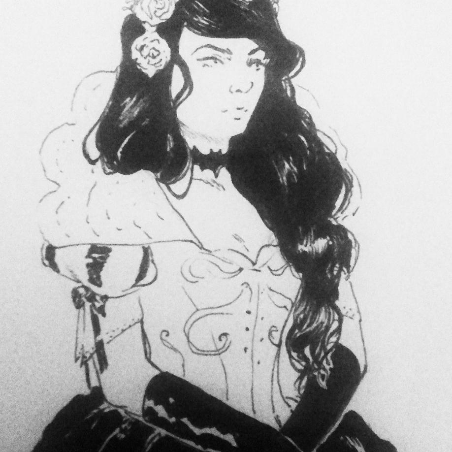 #Inktober n. 13 - Vampire princess. Used ref for this one 