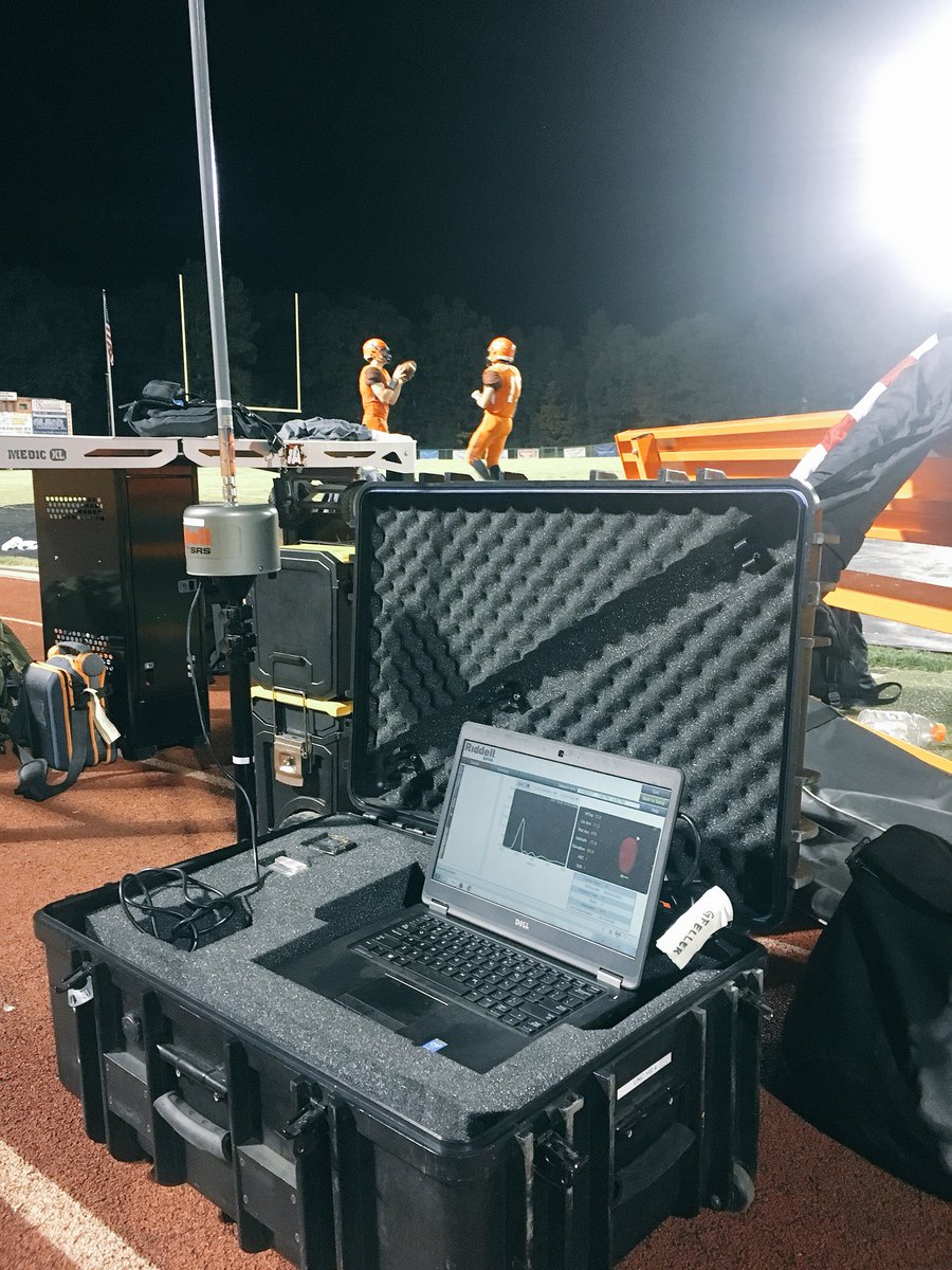 GfellerCenter's tweet photo. Friday night science is in full effect as our #BeMod study aims to reduce #concussion risk in HS football players @GfellerCenter https://t.co/it6IBSOYA7