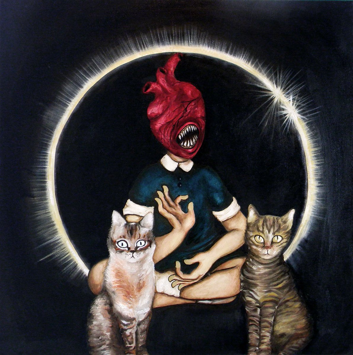 EstebanAlessa's tweet photo. #TheGoldenExorcise #CruelTalesOfImpermanence #AlessaEstebanArt #ContemporaryArt #OilonCanvas 60 X 60 cm 2017. https://t.co/ReGmgWVyVc