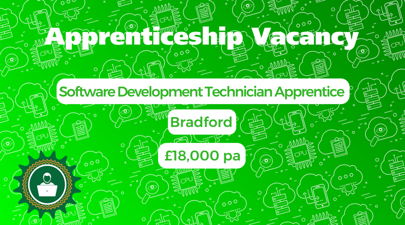 TrainingEstio's tweet photo. We're #recruiting for a #SoftwareDevelopmentTechnician #Apprentice based in #Bradford, sound like you? - https://t.co/FCV560vDZv #Vacancy https://t.co/3pft5K848z
