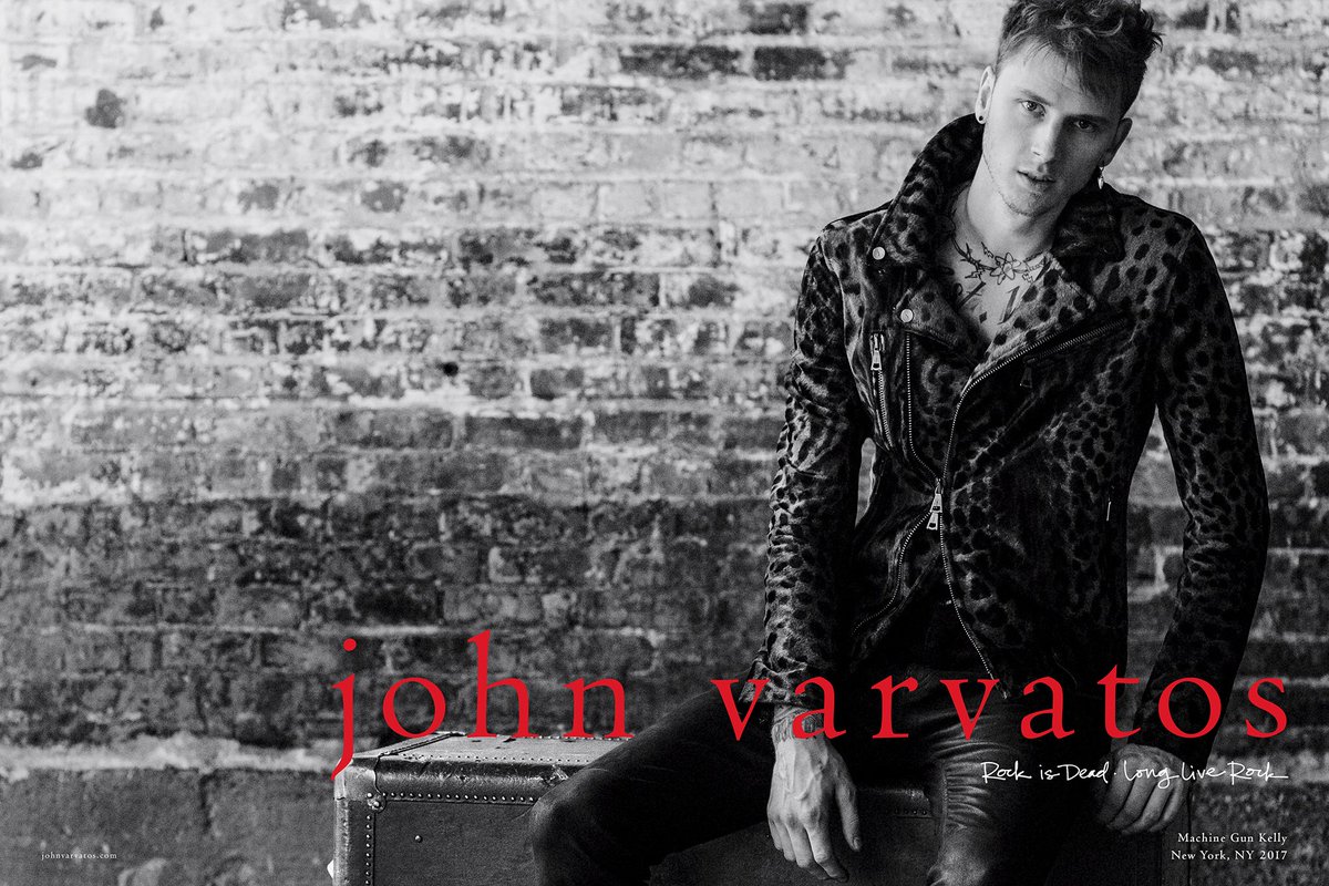 _its_danielle's tweet photo. Lawdd! @machinegunkelly for @johnvarvatos 😍😍😍 why am I just learning of this?! https://t.co/4Lz96ImbOk