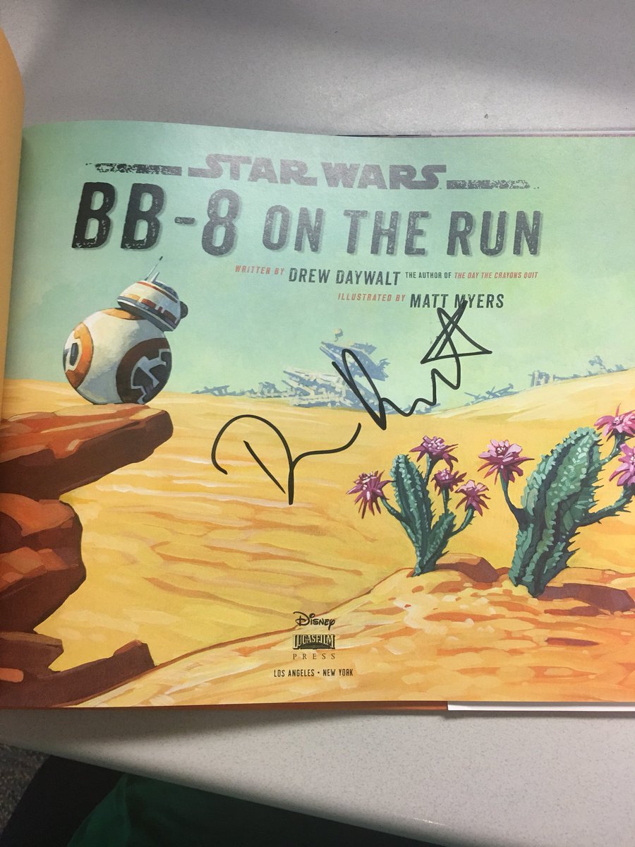 GenReifer's tweet photo. Super excited to pick up this @starwars book, signed by @DrewDaywalt at #vcoeLLD https://t.co/VkdV0UFm7I
