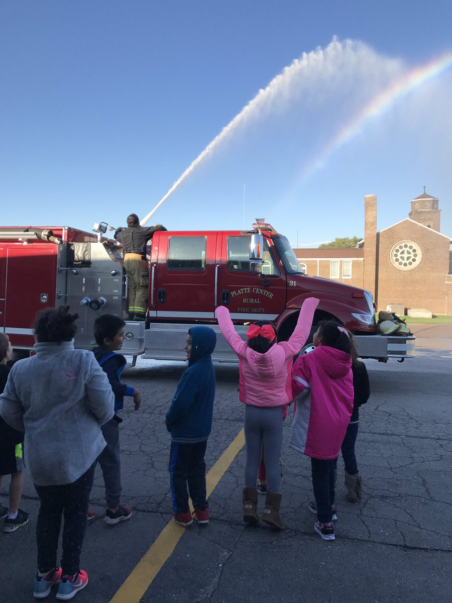 WietfeldM's tweet photo. Platte Center Fire Department visited school yesterday! @PCElemSchool https://t.co/ZREVtJTYXx
