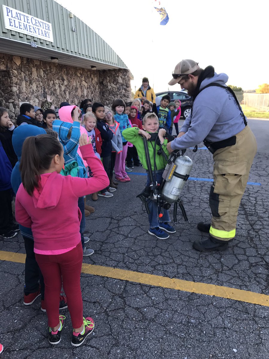 WietfeldM's tweet photo. Platte Center Fire Department visited school yesterday! @PCElemSchool https://t.co/ZREVtJTYXx