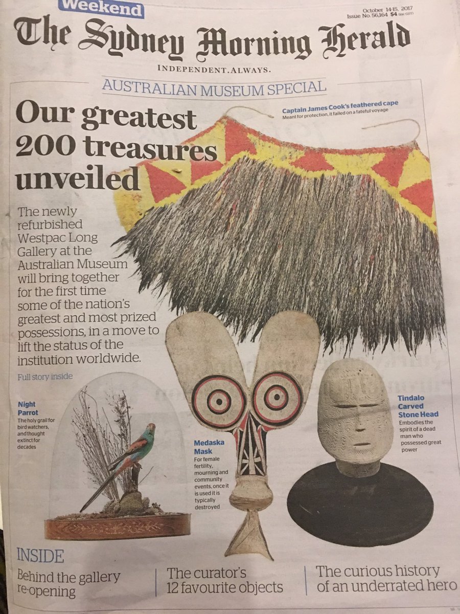 Kim McKay (@kimcoral) on Twitter photo Great spread on <a href="/austmus/">Australian Museum</a> Westpac Long Gallery #200 Treasures in today's <a href="/smh/">The Sydney Morning Herald</a> Great spread on <a href="/austmus/">Australian Museum</a> Westpac Long Gallery #200 Treasures in today's <a href="/smh/">The Sydney Morning Herald</a>