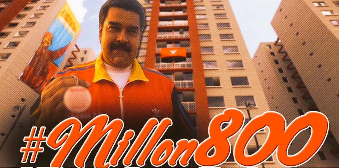 vwinstonv's tweet photo. #Millon800ViviendasDignas
 .@NicolasMaduro cumpliéndole al pueblo pese a la guerra económica y las sanciones. Solo en revolución es posible. https://t.co/5zO1tVRqrY