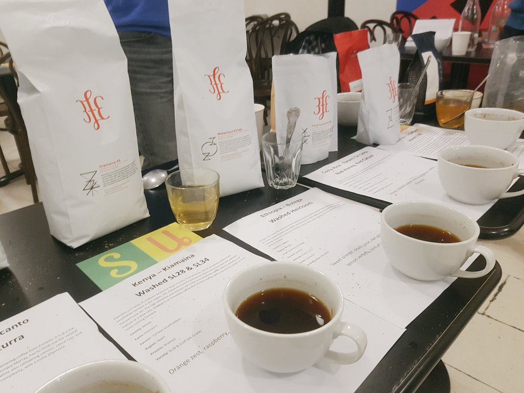 We had a lovely little evening for our Coffee Cupping <a href="/EnnisFoodFest/">Ennis Food Festival</a>! Some exceptional coffees on the table @3fe <a href="/counter_culture/">Counter Culture Coffee</a> <a href="/hasbean/">hasbean</a>