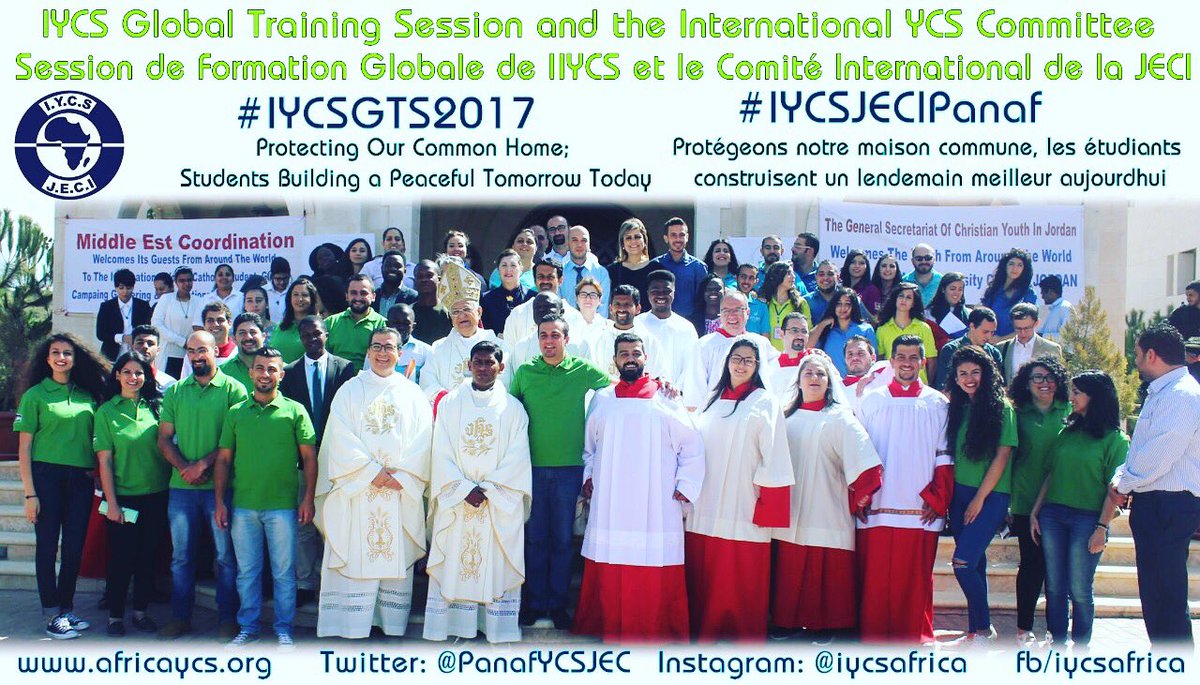 PanafYCSJEC's tweet photo. The IYCS Global Training Session and the International YCS Committee in Amman Jordan.

#IYCSGTS2017
#IYCSJECIPanaf https://t.co/ESOnytjxtQ