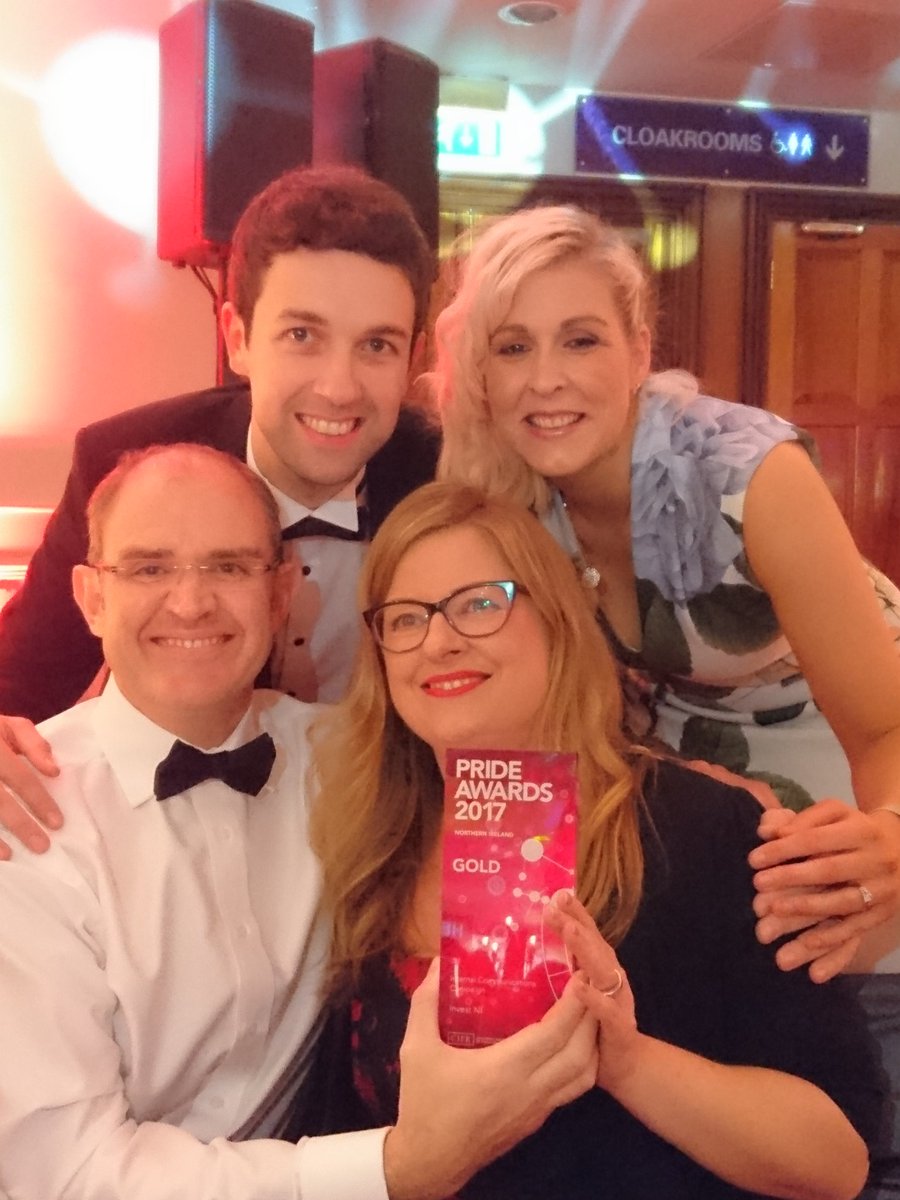 InvestNI's tweet photo. #PrideNI GOLD award winners
Internal Communications Campaign https://t.co/H6wywv0b38
