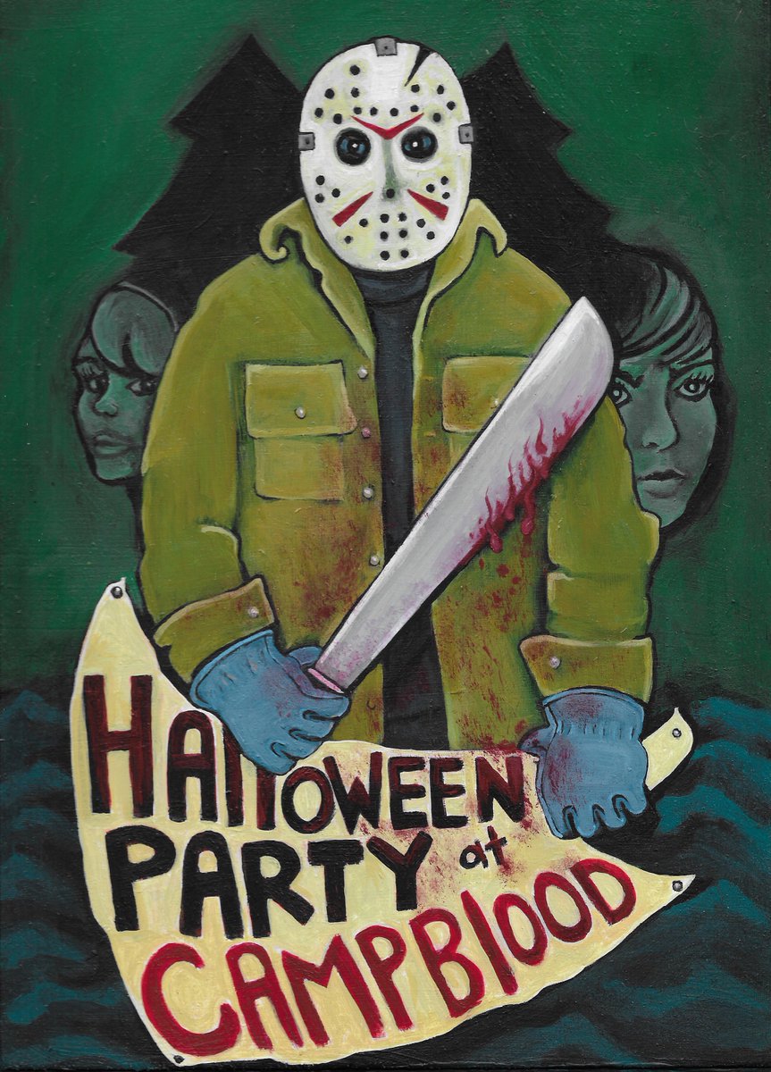 holyrooster's tweet photo. Want some new #FridayThe13th action? We have you covered at #StrangerWithFriction w/Halloween Party At Camp Blood! https://t.co/8oyld0rA3u https://t.co/efMukXlD26