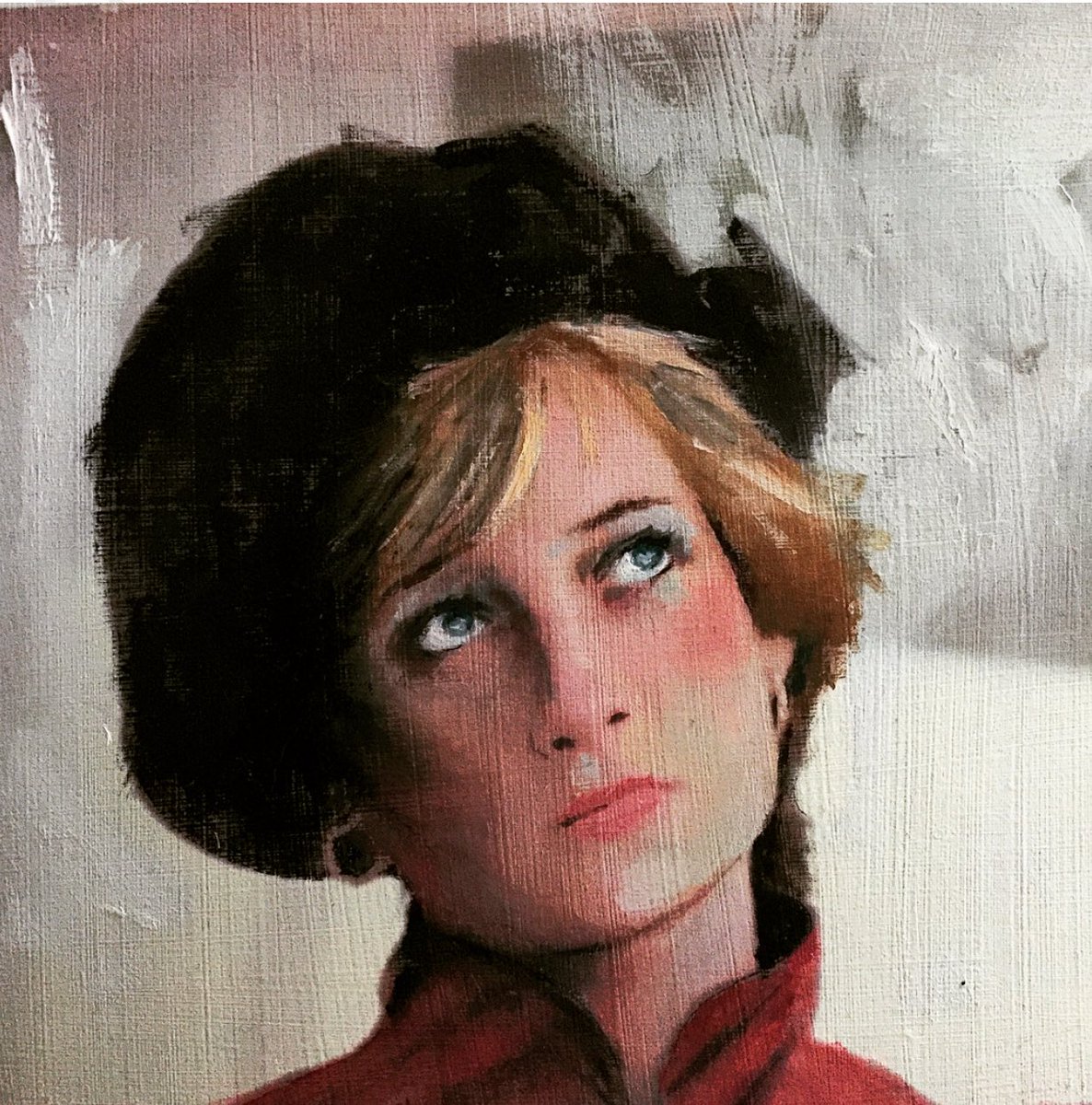 Latest oil in progress #ladydi #princessdi #PrincessDiana #oilpainting