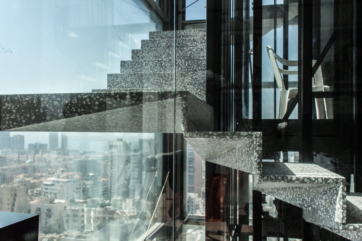 Architizer's tweet photo. We love this terrazzo flooring project produced and submitted by Concrete Hub in Lebanon. 😱 Next week's theme is Sinks! #ArchitizerSource https://t.co/9BbZ08xP3G