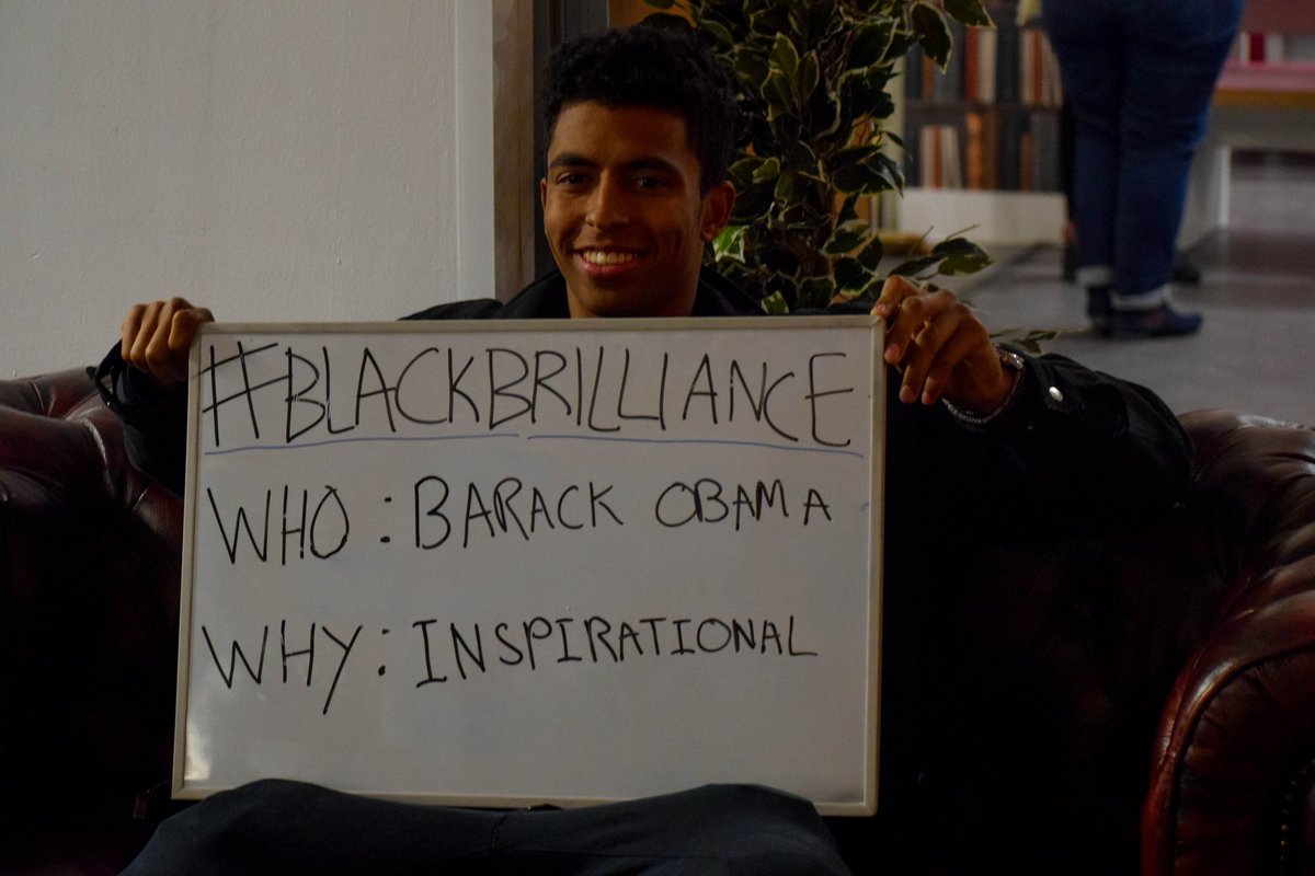 Nick believes Barack Obama represents  #BlackBrilliance because of how he continues to inspire so many of us! #UEABHM17  #BlackHistoryMonth  