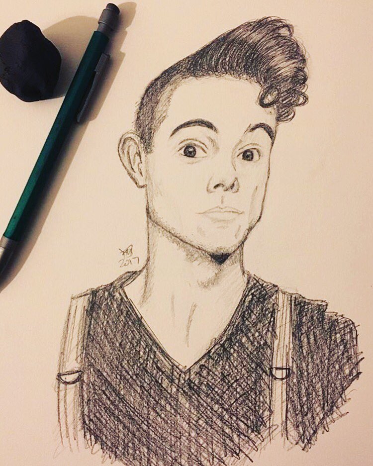 VonSmith's tweet photo. Thanks for the cool #FanArt @Willygurl68 ! #honored ! #pmjtour #postmodernjukebox #pmj #suspenders #VonSmith https://t.co/FkCEJ47w6m